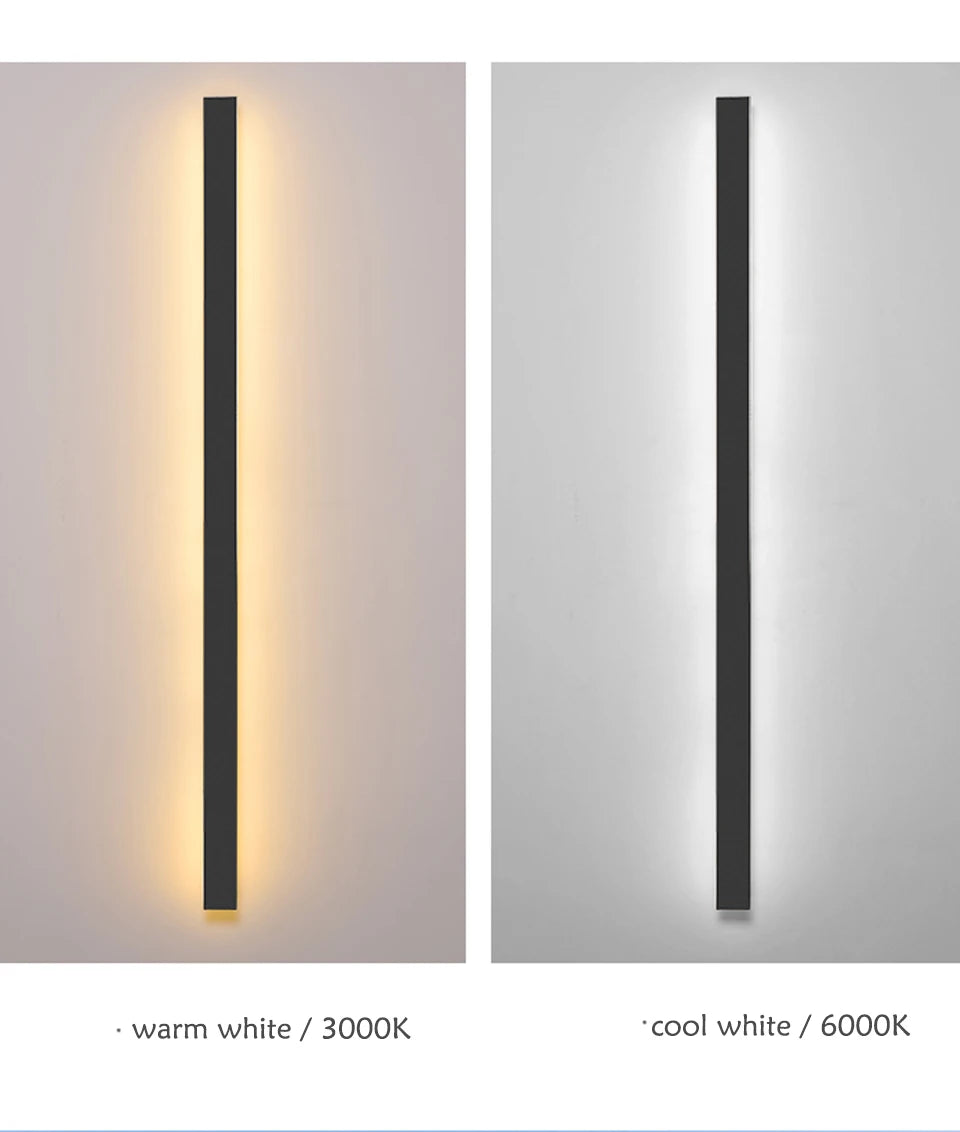 Warm (3000K) or Cool White (6000K) LED light options available.