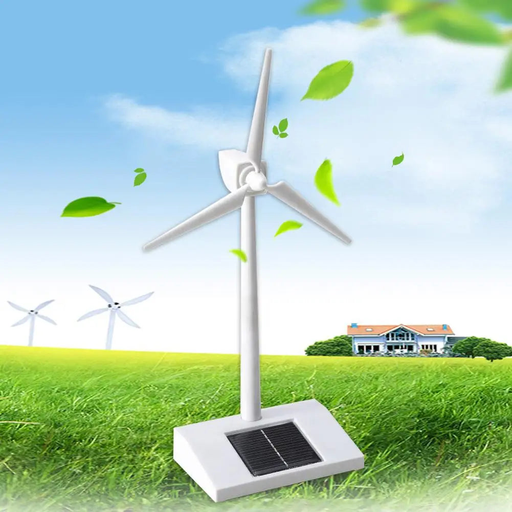 Solar Powered Windmill Toy, Windmill specifications: compact design, rod length 10.2