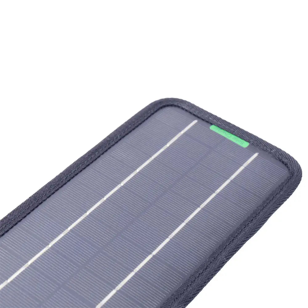 5W 18V DC Output Monocrystalline Solar Panel, Alternatively, connect it directly to your battery using the included alligator clips for convenient charging.