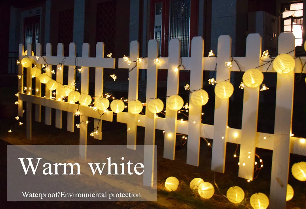 Solar Led Light, Waterproof and environmental-friendly with warm white lighting.