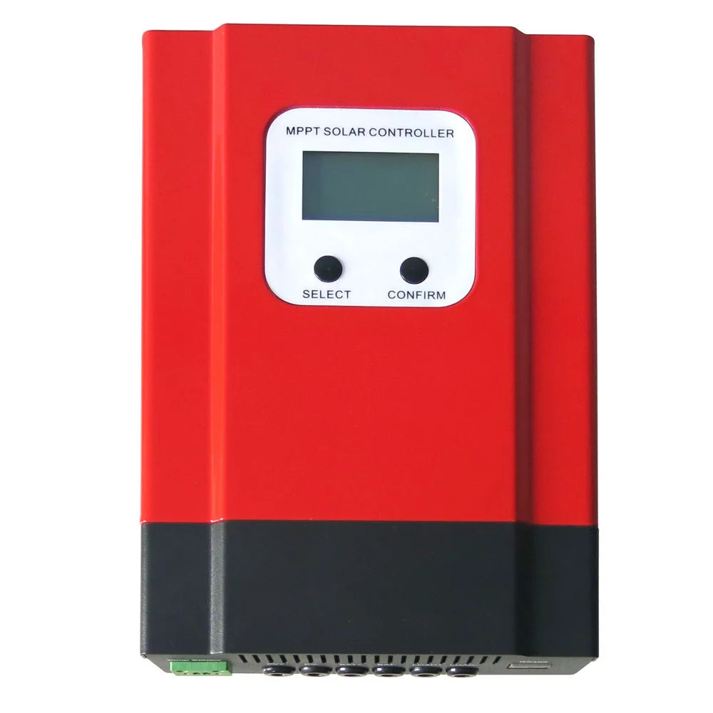 Maximum power point tracking controller for efficient solar panel charging, optimizing energy harvesting.