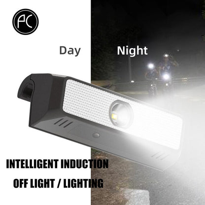 PCycling BLT258 Solar Bicycle Light - Solar Energy Charging IPX6 Waterproof Intelligent Switch MTB Road Bike Headlight Cycling Accessories