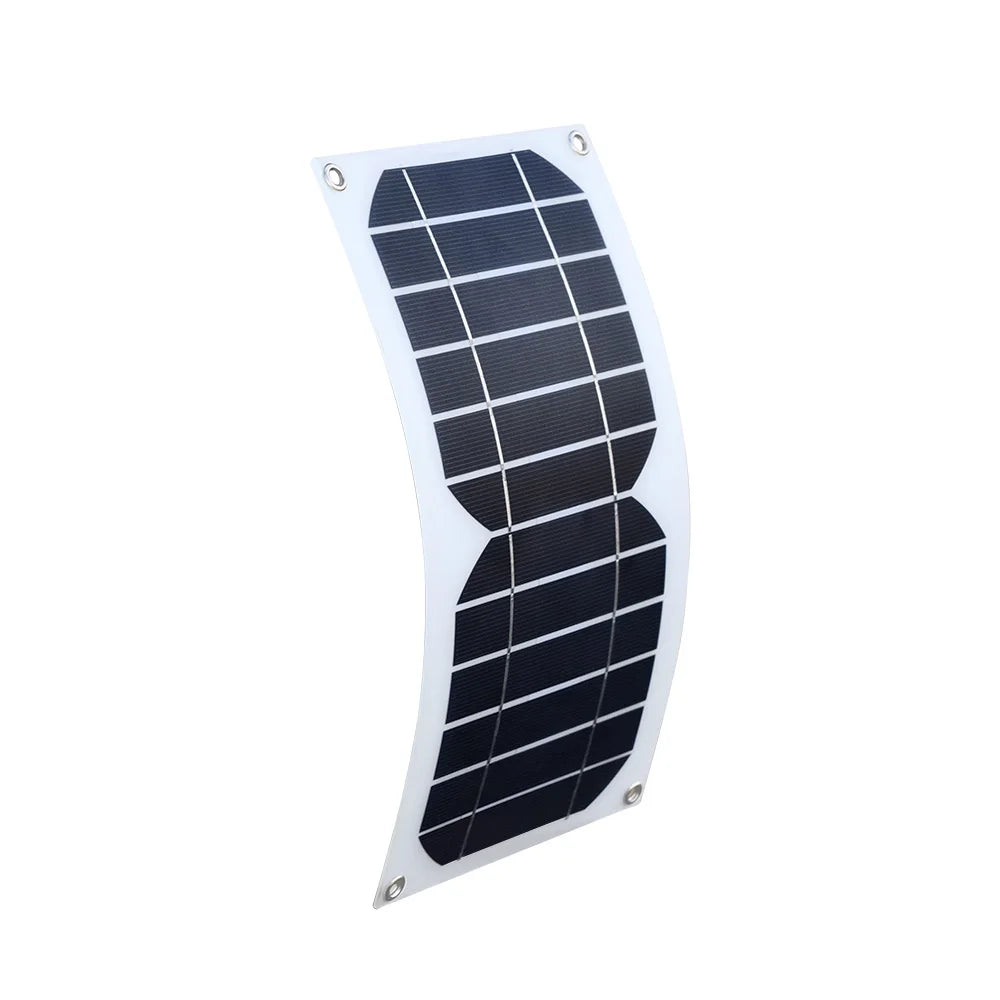5W Solar Charger Flexible Solar Panel, Portable power bank for charging small electronics on-the-go.