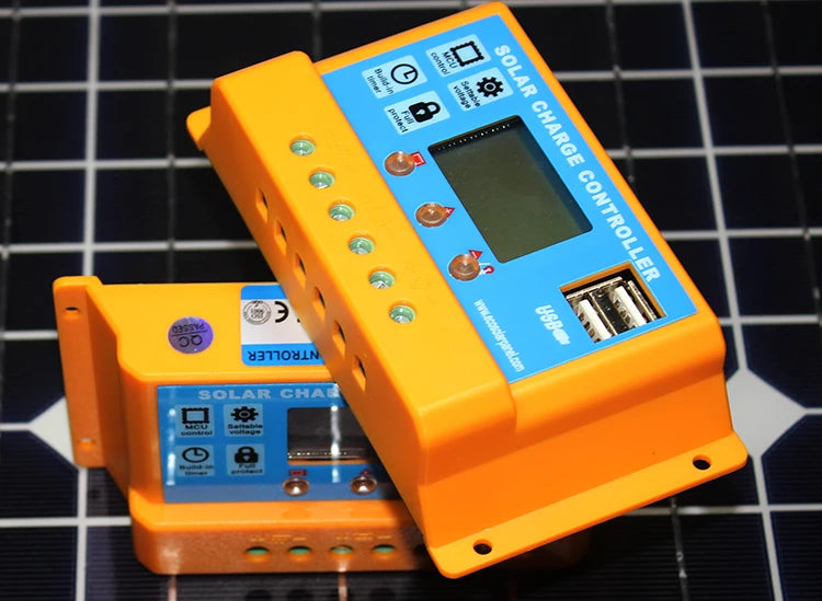 Adjustable battery voltage, timer, and light control for customizable power management.