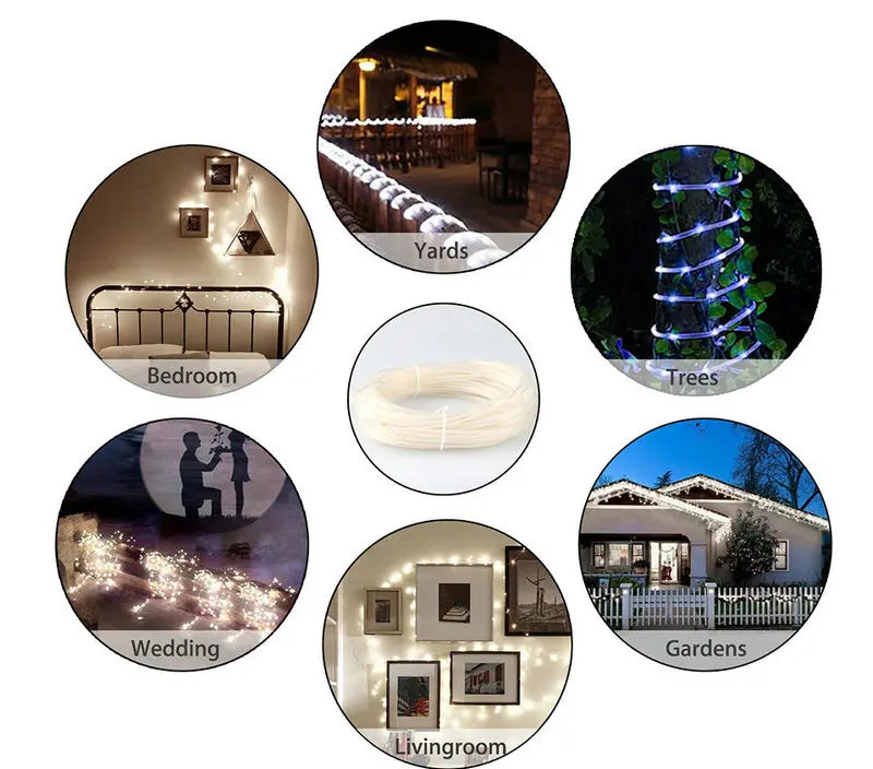 Perfect for indoor/outdoor settings: yards, bedrooms, trees, weddings, gardens, living rooms.