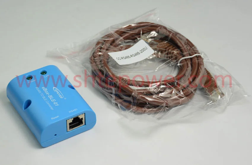 Tracing solar charger controller with input voltage range of 0-60V via RS485 communication.