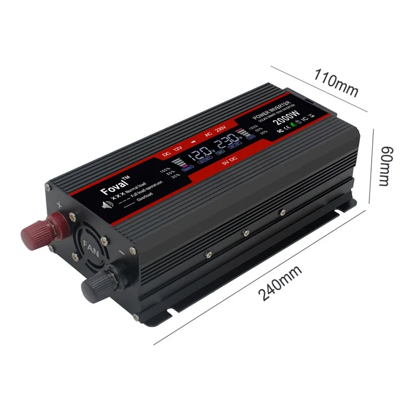 1500W/2000W/2600W LCD display inverter,