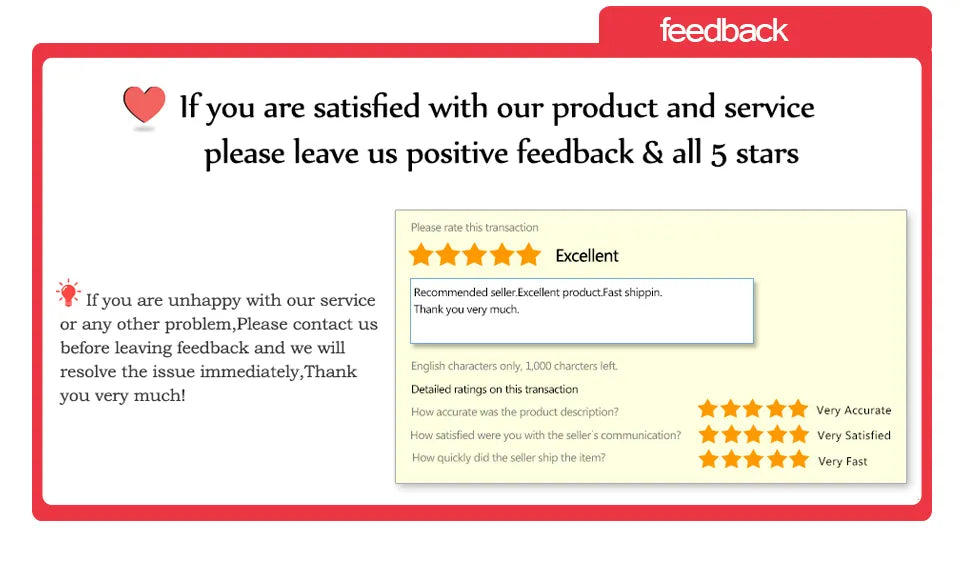 Solar Panel, Leave 5-star review if satisfied; contact us first for issues, and we'll resolve them promptly.