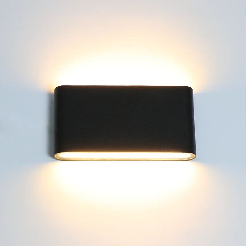 WL103 LED Wall Lamp with modern style, IP65 protection, and brushed nickel finish.