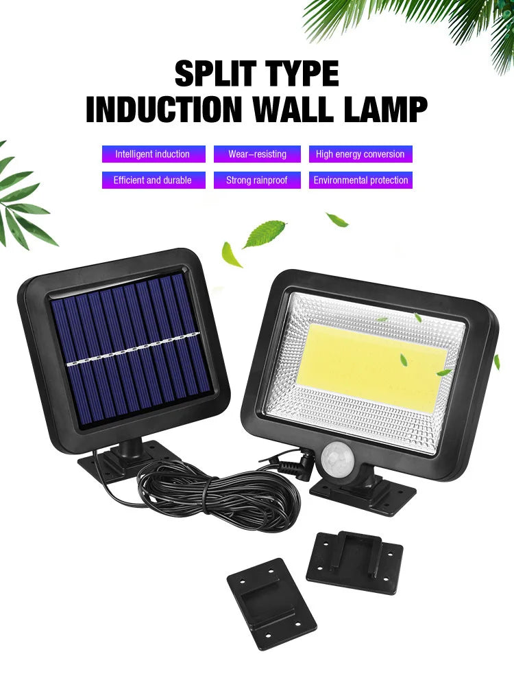 Solar Light, Sleek induction-powered wall lamp with intelligent design, durable materials, and eco-friendly features.