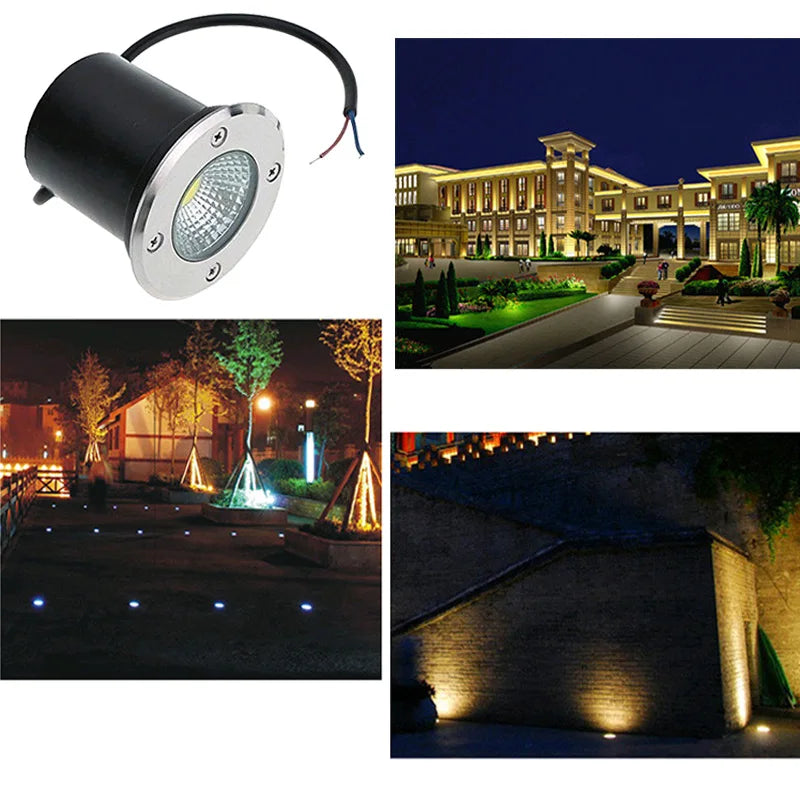 Waterproof led light, Waterproof LED underground lamp with AC/DC options, IP67 rating, and 3W-15W power.