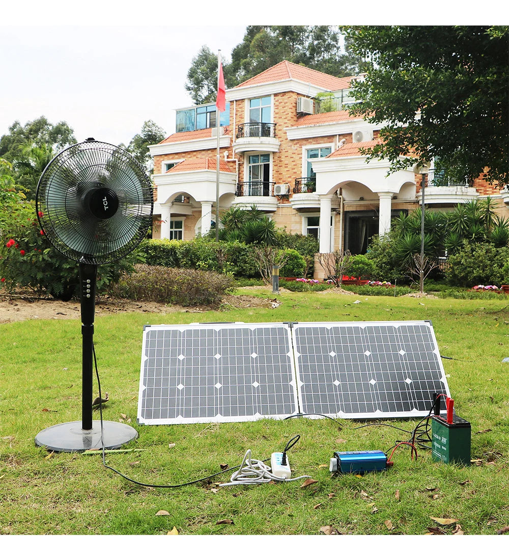 Dokio 100W Foldable Solar Panel, Gray controller replaces blue one due to upgrade.