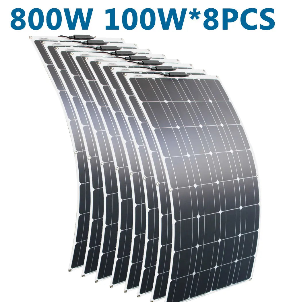 DGSUNLIGHT 100w 200w 12v portable Solar Panel, Packing list for solar panel systems with flexible solar panels and controllers.