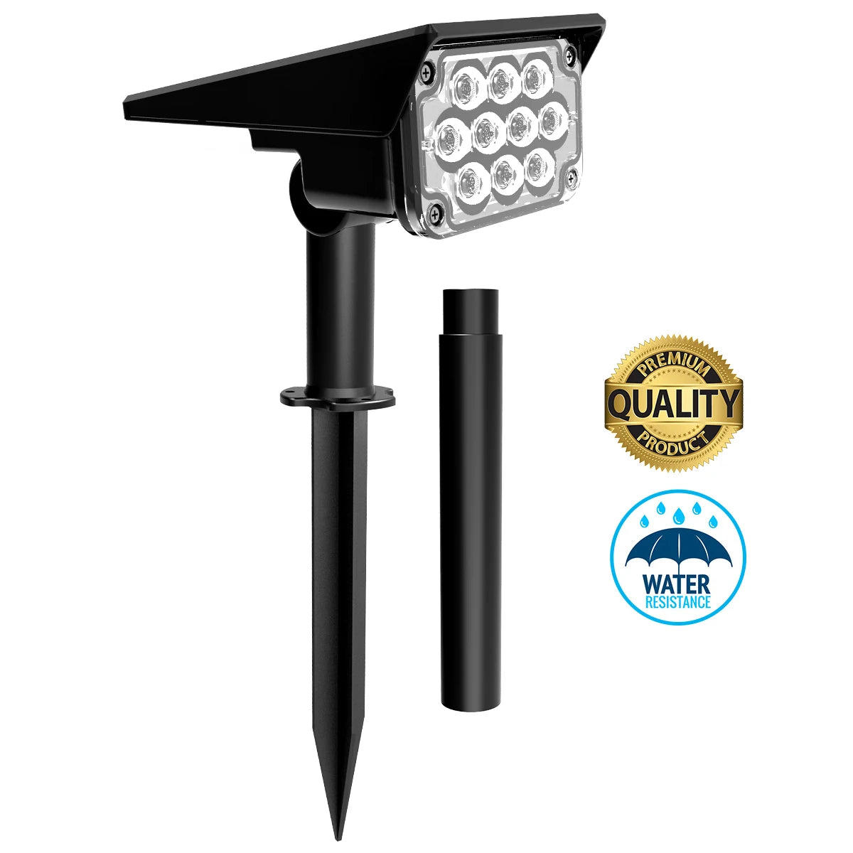 1/2/4PCS Solar Power Light, Water-resistant design ensures reliable performance in outdoor conditions.