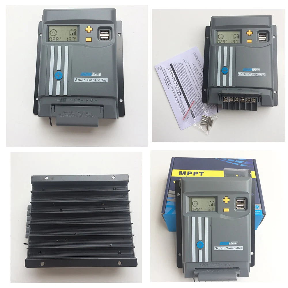 20A MPPT Solar Charge Controller, Patented solar charge controller for flood/gel/lithium-ion batteries (12V/24V) with WiFi/Bluetooth for maximum energy harvest and monitoring.