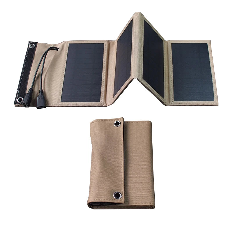 Outdoor Hiking fishing Solar panel, Solar panels charge efficiently in sunny places, customized 6.3x11.1 inch modules from Mainland China.