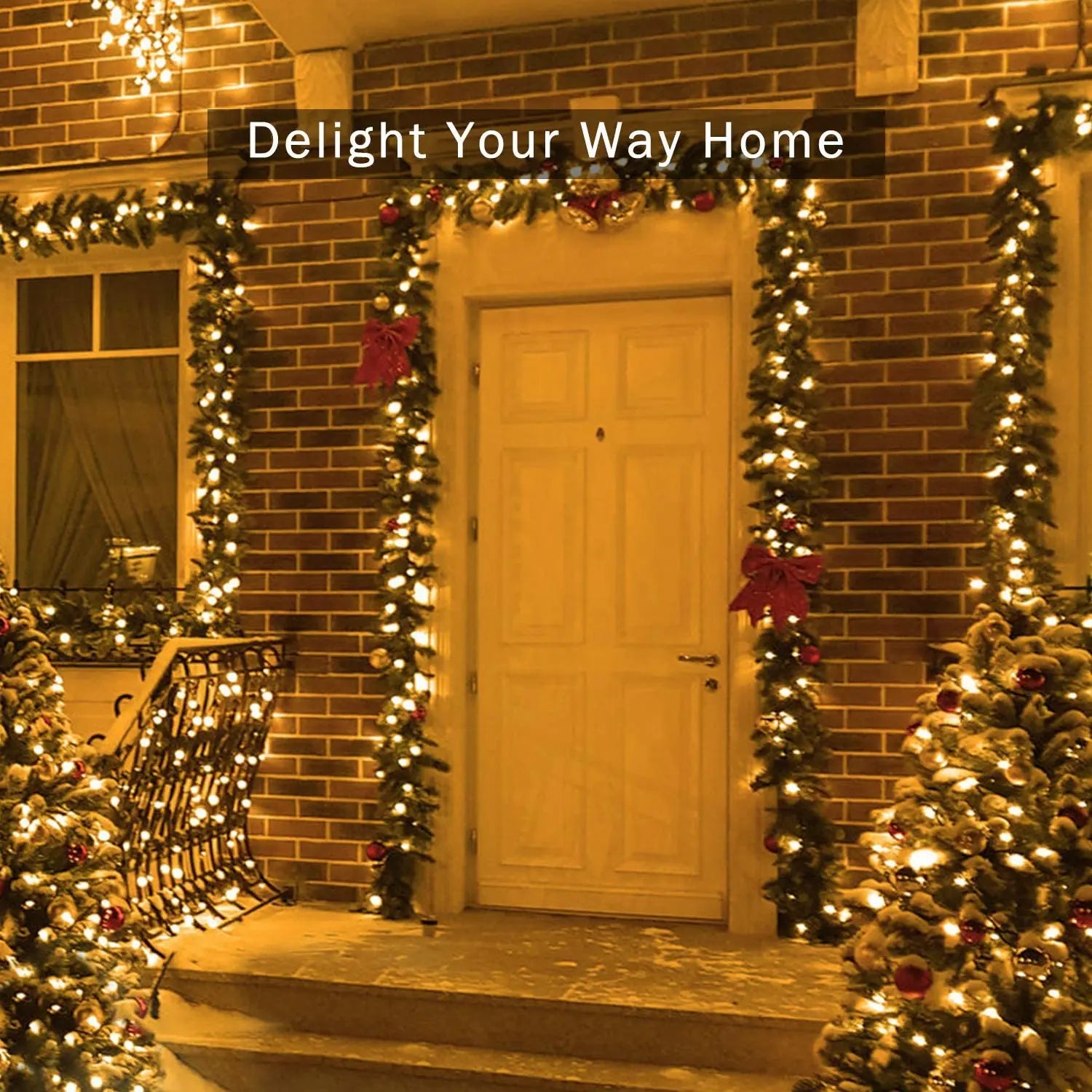 Outdoors Solar String Light, Solar-powered string light with 300 LEDs and 8 modes, perfect for outdoor decorating.