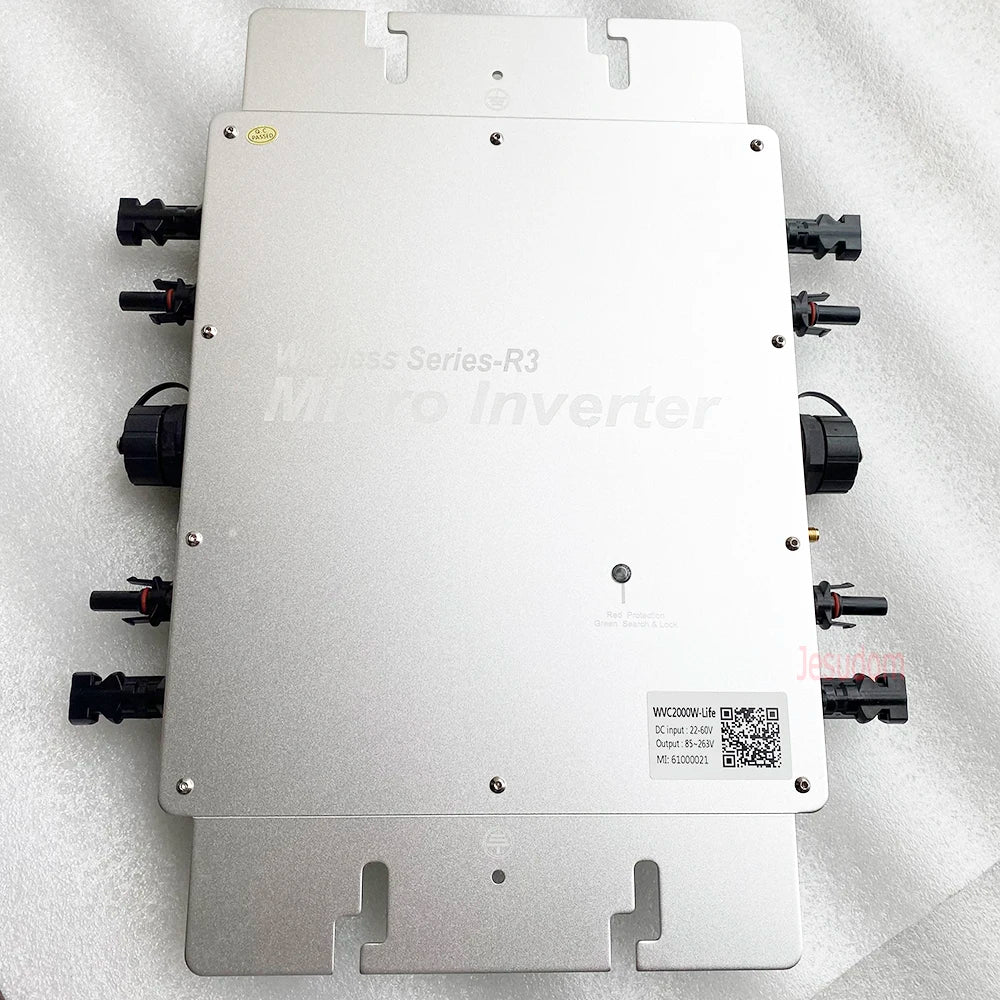 Wireless Micro Inverter, Grid-tie inverter with WiFi for remote monitoring, offering 2000W, 2400W, or 2800W output options.