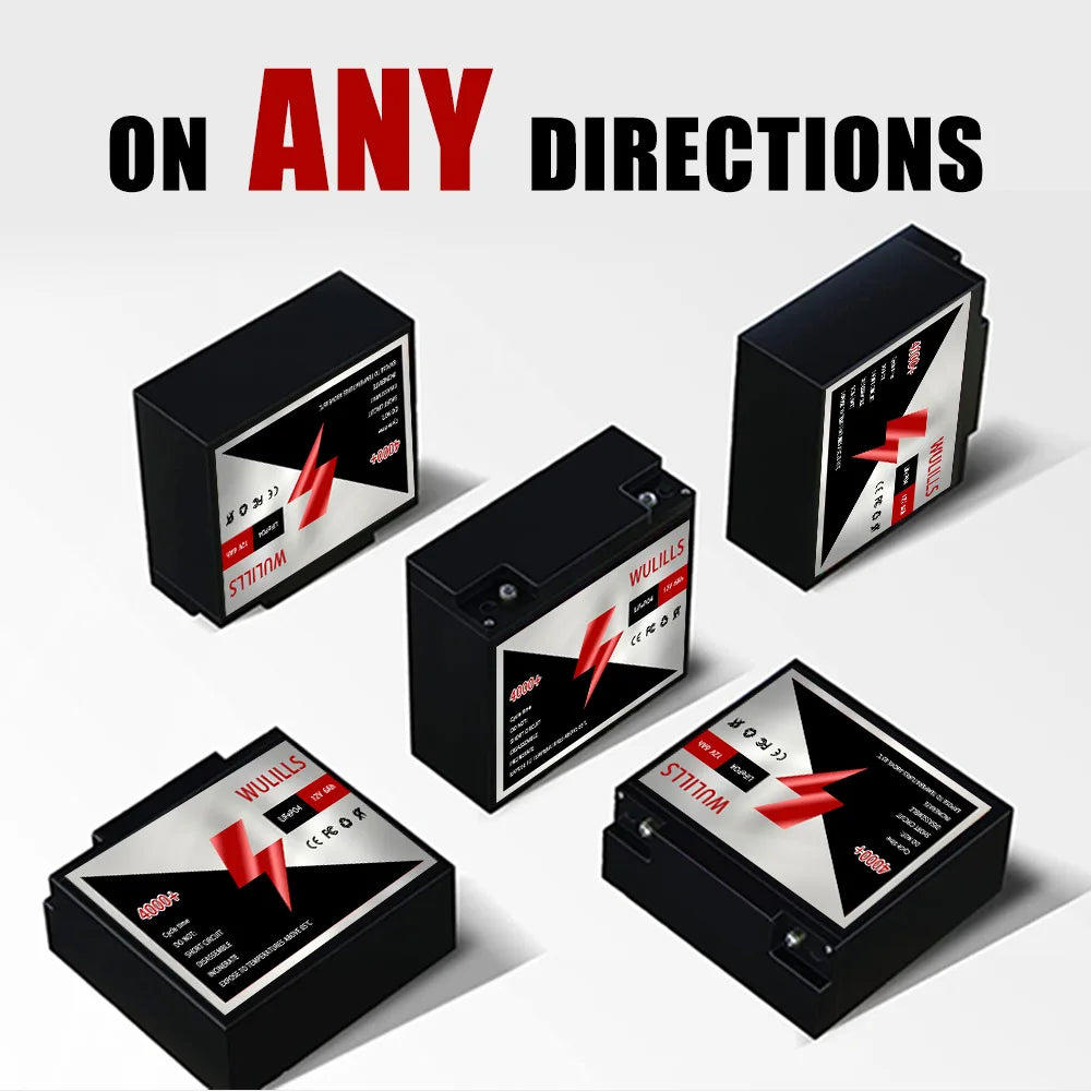 4000 Cycles12V 6Ah LiFePo4 Battery, LiFePo4 batteries have built-in fault protection, making them safer than Lead-Acid batteries.