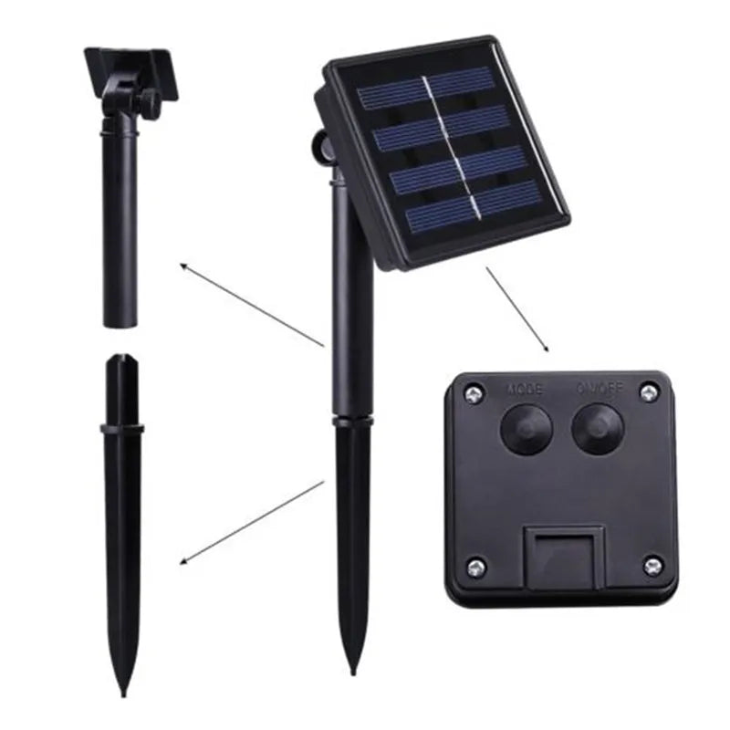 8 Modes Solar Light, Nighttime performance exceeding 8 hours with sufficient daytime sun exposure and overnight charge.