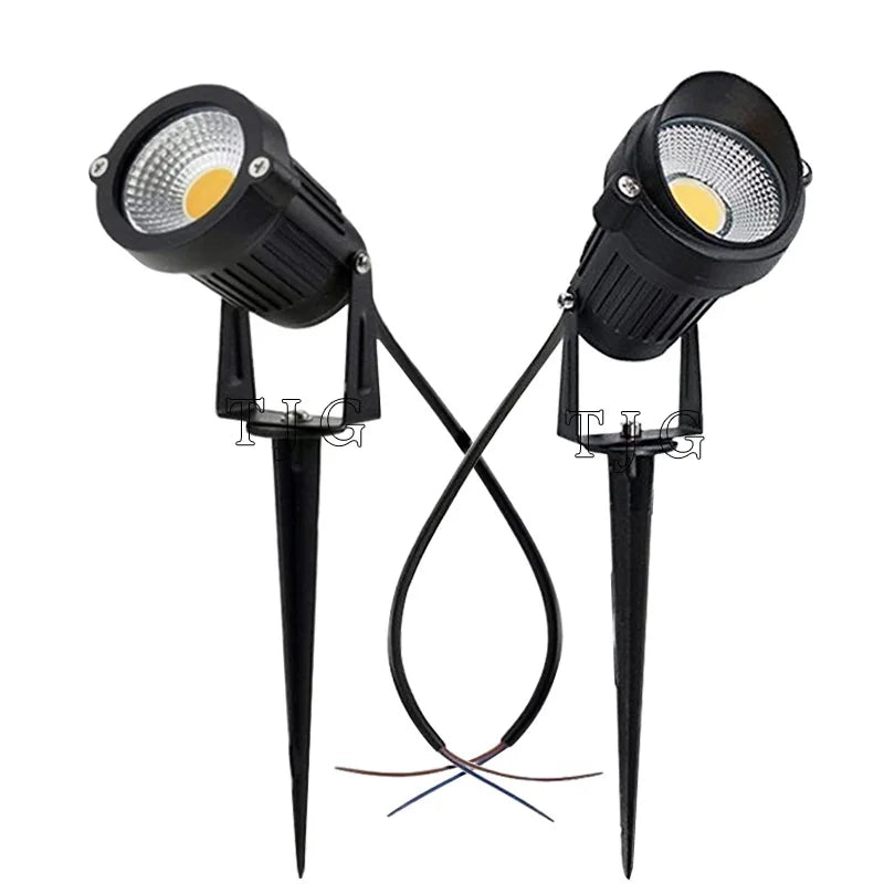 LED COB Garden light, Outdoor LED garden light with waterproof design, suitable for lawn lighting, AC110V/220V, DC12V optional.