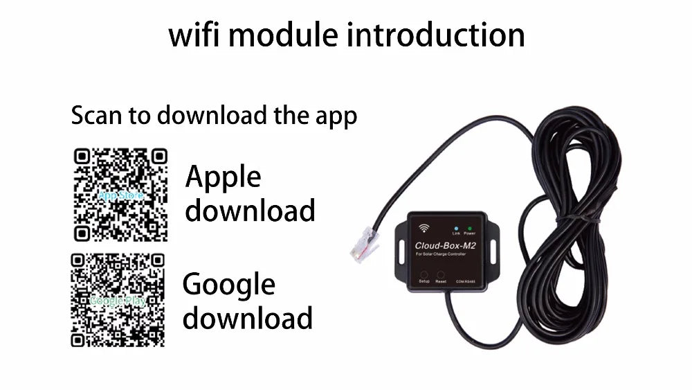 Solar charge controller for auto solar panel charging, max input 150VDC, multiple voltage options.