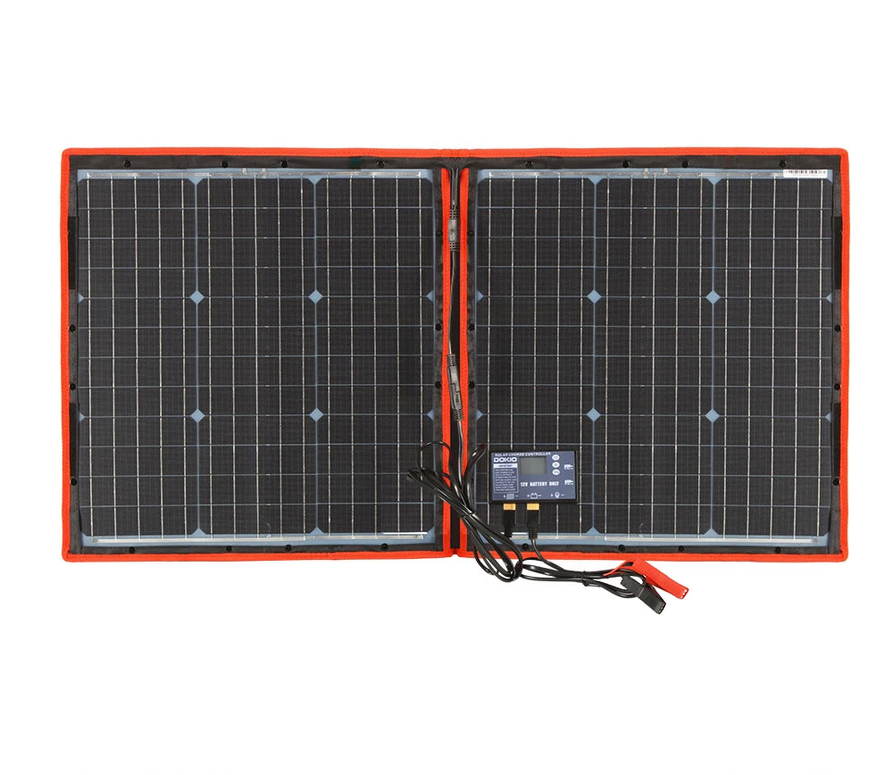 Dokio Flexible Foldable Solar Panel, USB connection reduces current consumption and ensures stable power supply.