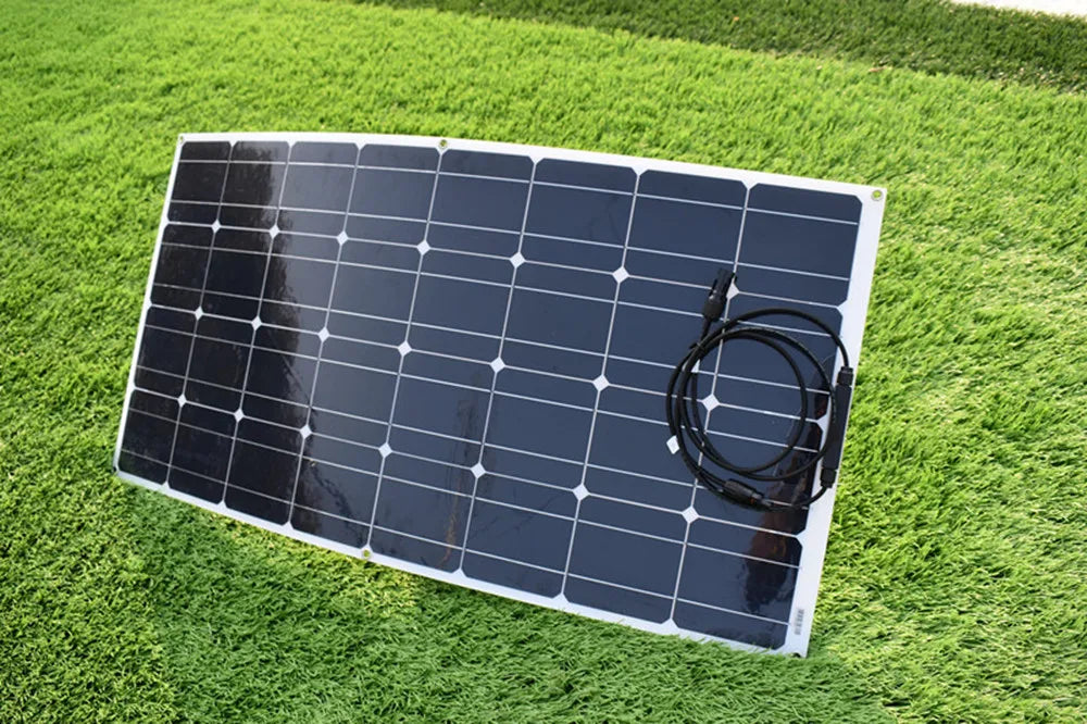 400W 300W 200W 100W Solar Panel, Solar panels for home roofs or boats, high-powered, waterproof, and flexible.