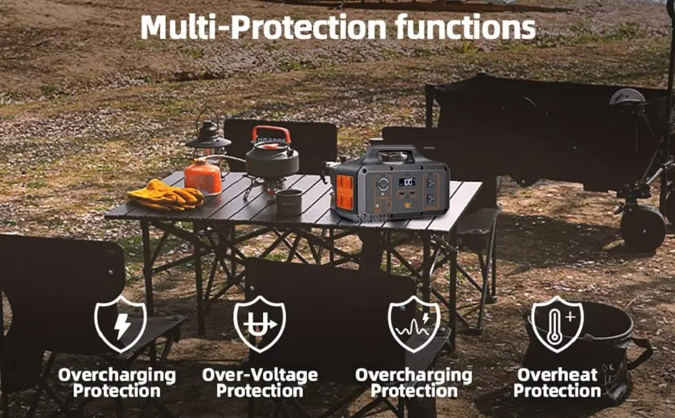 Barler 1000w Portable Power Station, Multi-protection features ensure safe and reliable power backup against overcharge, overvoltage, overheating, and other risks.