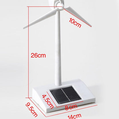 Solar Powered Windmill Toy 3D Windmill Model - Education Fun Science Toys ABS Plastics Wind Turbine for Kids Boy Puzzle Toys