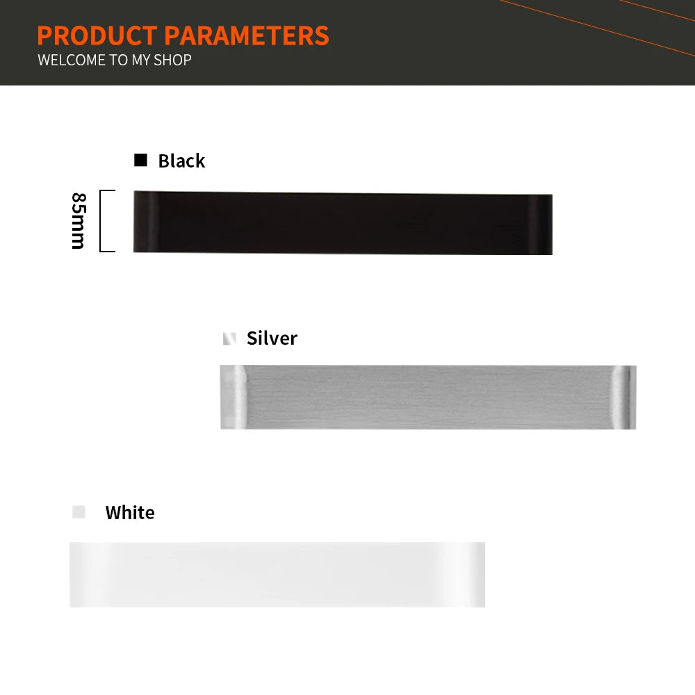 Led Wall Sconce Light, Product Parameters: Welcome to my shop! Available in black, silver, and white.