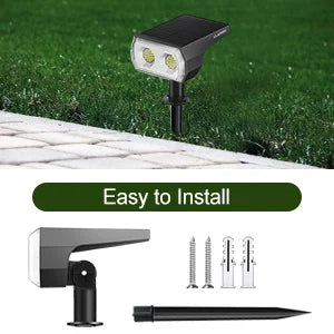 48 LEDs Solar Light, Wireless, waterproof spotlights powered by solar energy, perfect for yards, gardens, and patios.