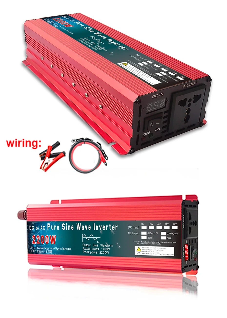Pure Sine Wave Inverter, Inverter produces pure sine wave with adjustable frequency and power output