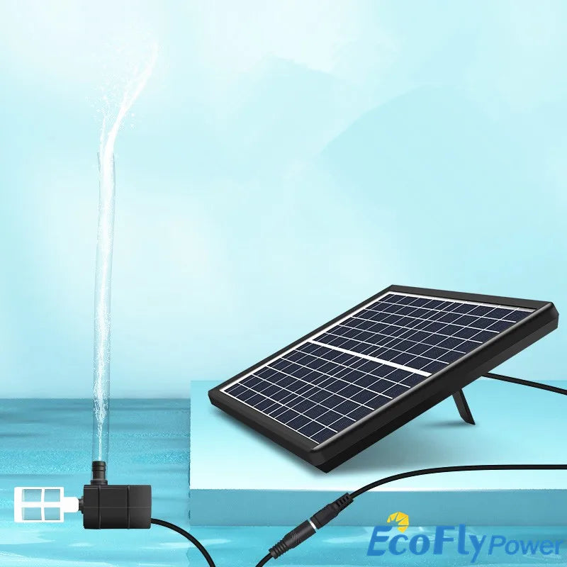 12V 5w Solar Pump Kit /9V 6W 10W Solar panel, Solar pump kit for water supply, featuring 12V pump and adjustable panel power.