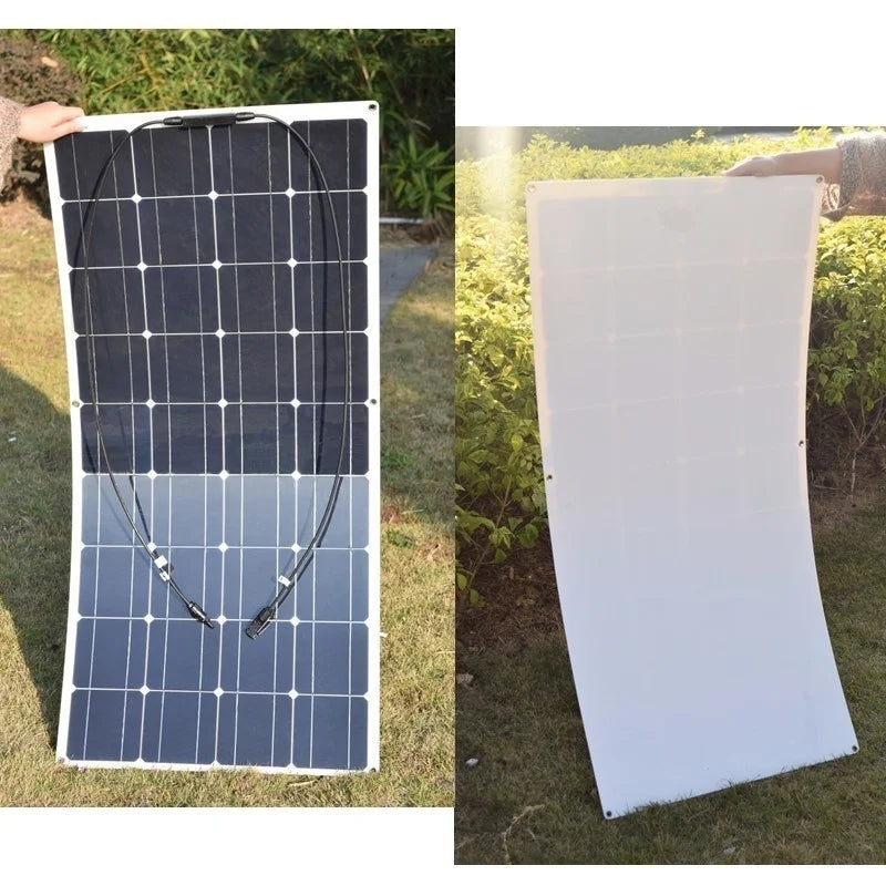 Flexible solar panel, Photovoltaic module's total power must be below controller's rated power.
