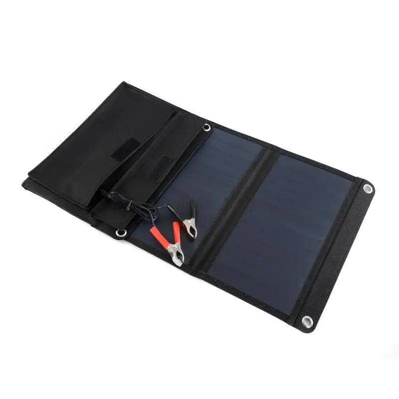 100W QC3.0 Fast Charge Solar Panel, Color variations possible due to lighting and screens; actual product color may differ slightly from images.
