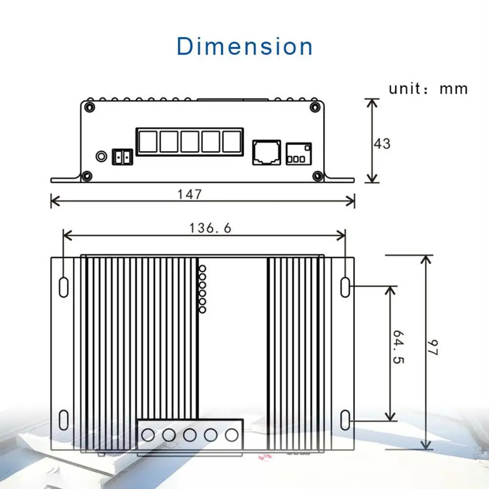 MPPT Solar Charge Controller, Three-stage MPPT charging method improves solar panel efficiency.