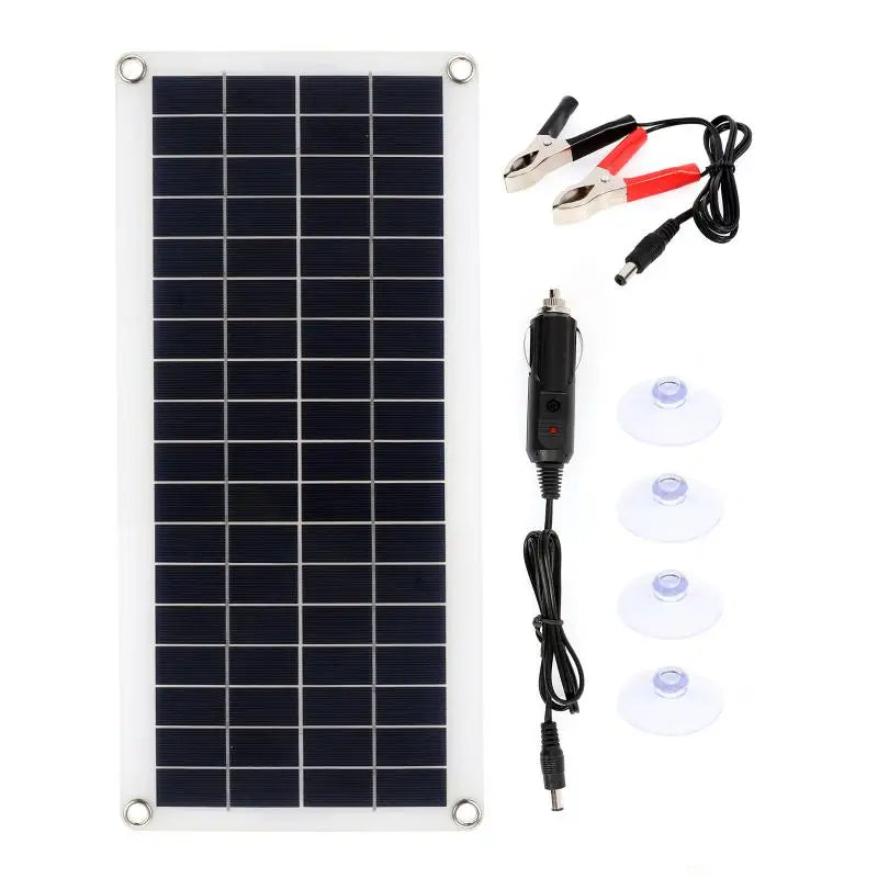 100W Solar Panel, Portable solar charger for cars and small appliances providing reliable power charging on-the-go.