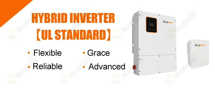 Bluesun 7.6KW Hybrid Solar Inverter, Reliable, advanced, and flexible hybrid inverter for efficient solar power conversion, meeting KL standards.