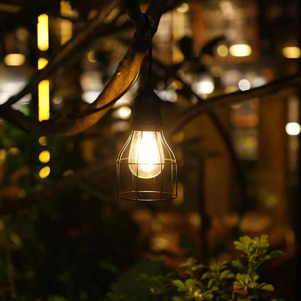 Solar Lamp Outdoor Garden Light, Packaged accessories with additional bulb to prevent damage during installation.