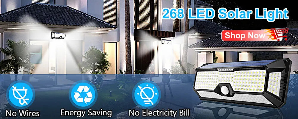Sustainable lighting solution with 1263 LEDs, no wiring or electricity needed.