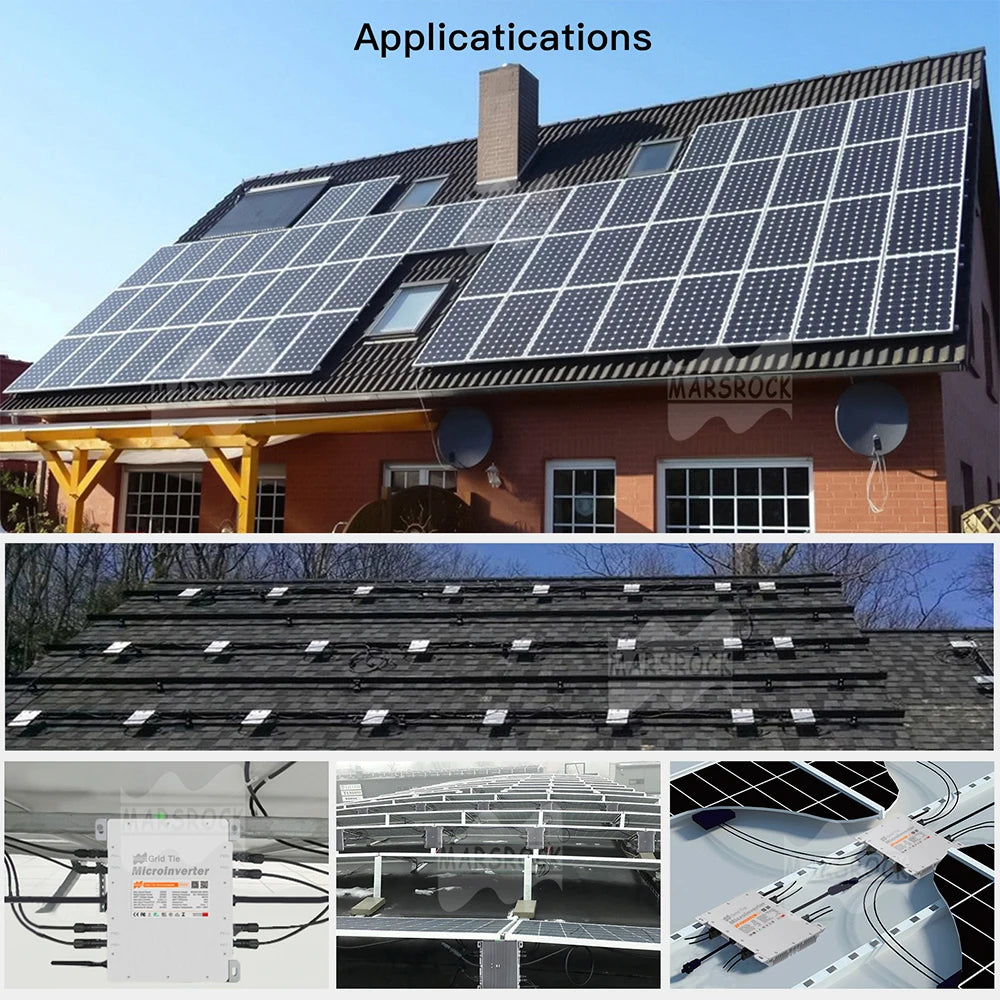 Suitable for grid-tied solar systems and residential applications.