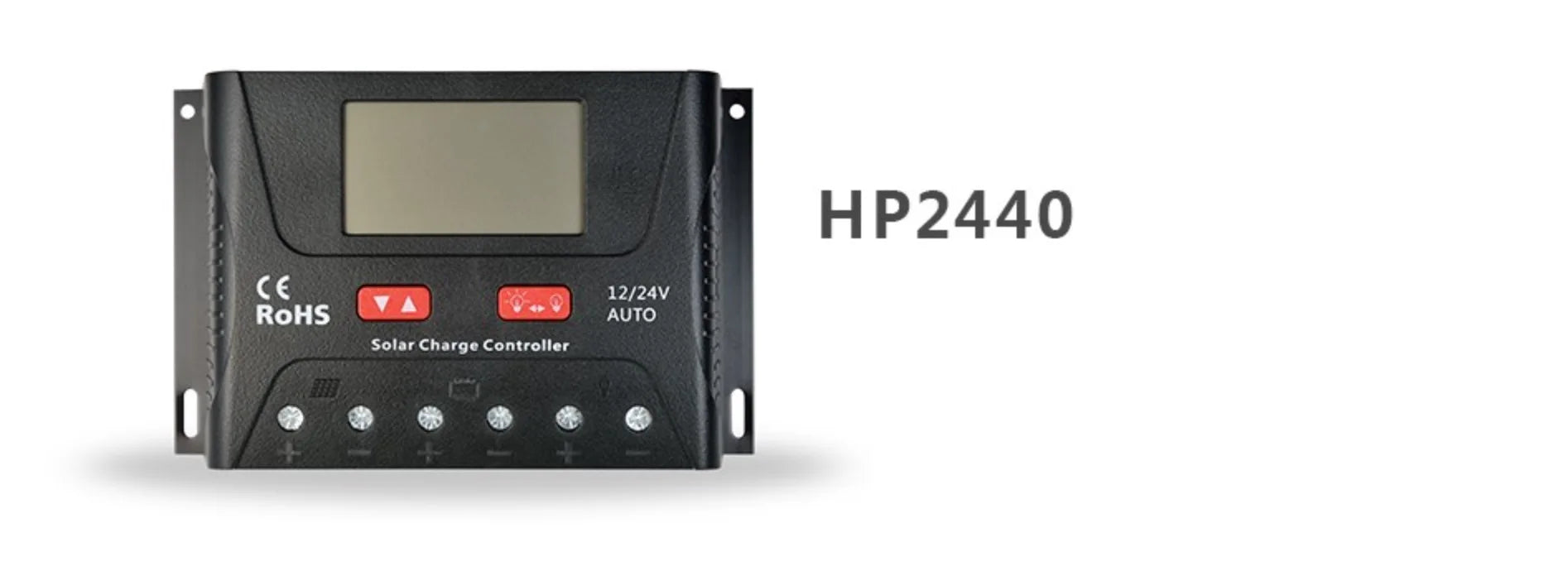 HP2440: 12V/24V Solar Charge Controller with ROHS compliance for auto systems.