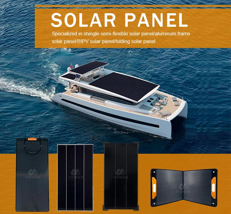 160W Portable Solar Panel, Variety of solar panels with flexible designs for different uses.