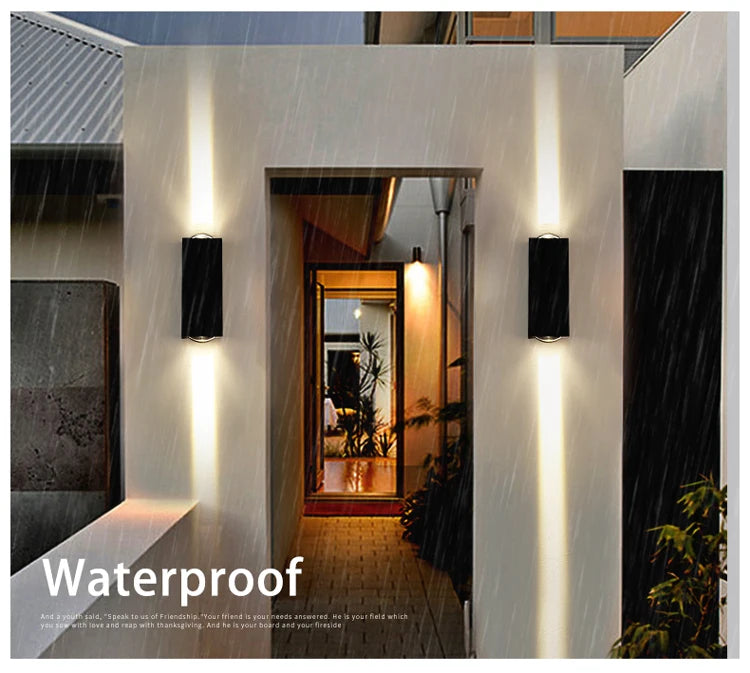 JoollySun Wall Sconces Outdoor Wall Light, Waterproof outdoor wall lights for homes, ideal for porches and balconies, with long-lasting LED lighting.