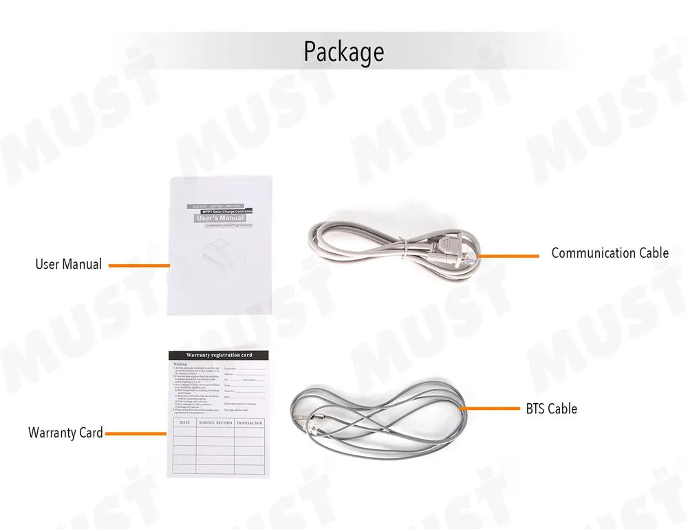 Packaging contents: cables, manual, app link, Bluetooth adapter, and warranty card.