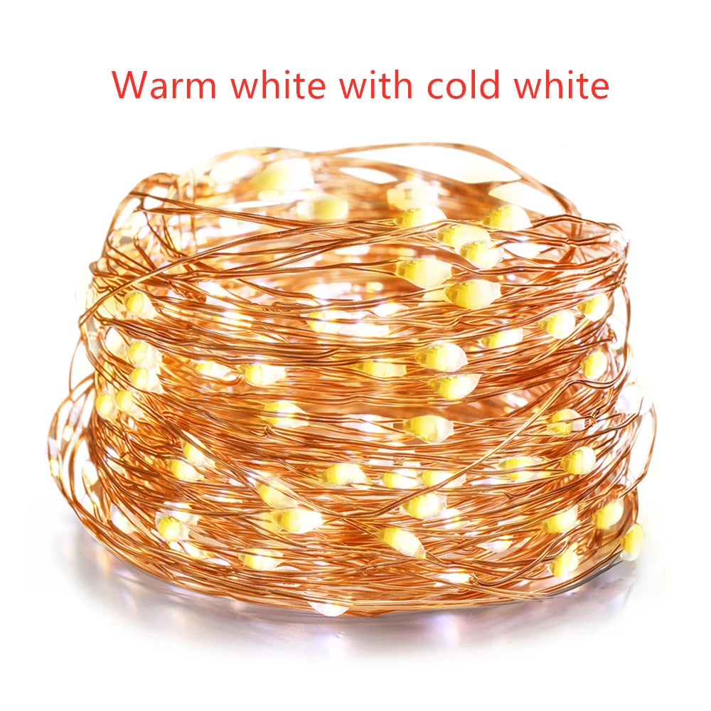 Outdoor lighting solution turns on with a simple switch, perfect for decorating your garden.