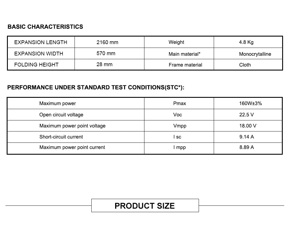 Portable foldable solar panel with 12V controller for camping, travel, and home use.