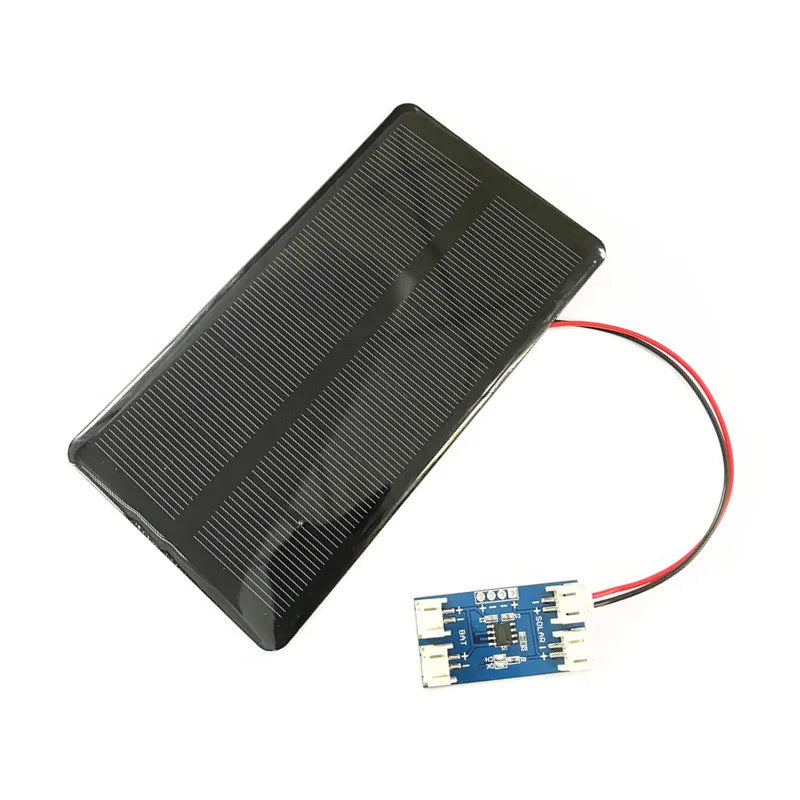 Mini 6V 210mA 1.25W  Solar Panel, Equipped with power tracking circuit and pre-installed JST/PH2.0 connectors.
