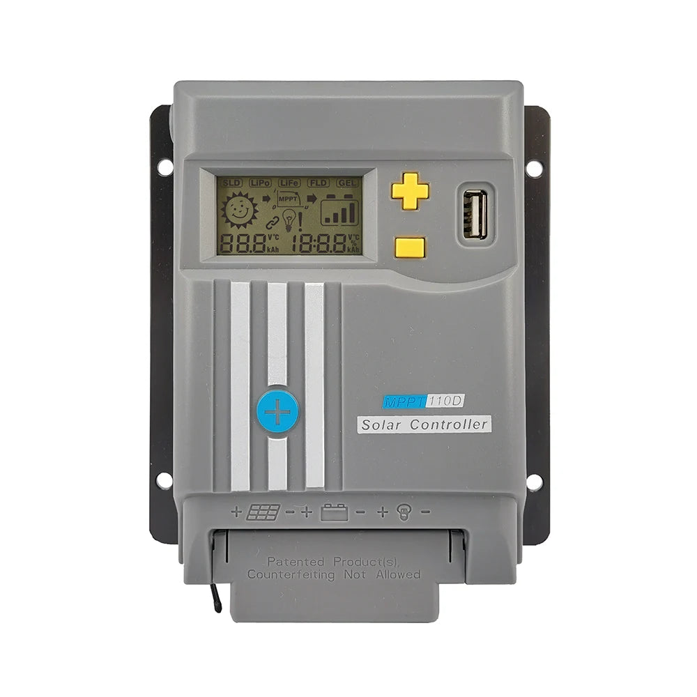 10A MPPT Solar Controller, Authentic MPPT solar controller for 12V/24V systems, suitable for various battery types.